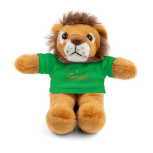 Survived Teddy Bear Plush with 'Survived' Tee — Comfort Gift for Recovery & Support