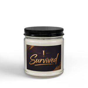 I Survived Scented Soy Candle — Amber Jar Candle with Black Lid (4oz & 9oz)