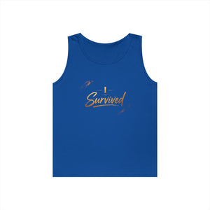 I Survived Tank Top — Inspirational Recovery White Tank