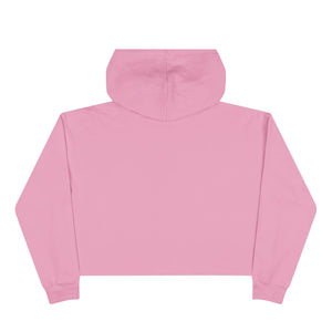 Crop Hoodie — "Peace looks good on me." Minimalist Cropped Pullover
