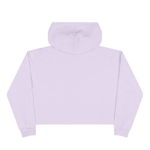 Crop Hoodie — "Peace looks good on me." Minimalist Cropped Pullover