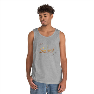 I Survived Tank Top — Inspirational Recovery White Tank