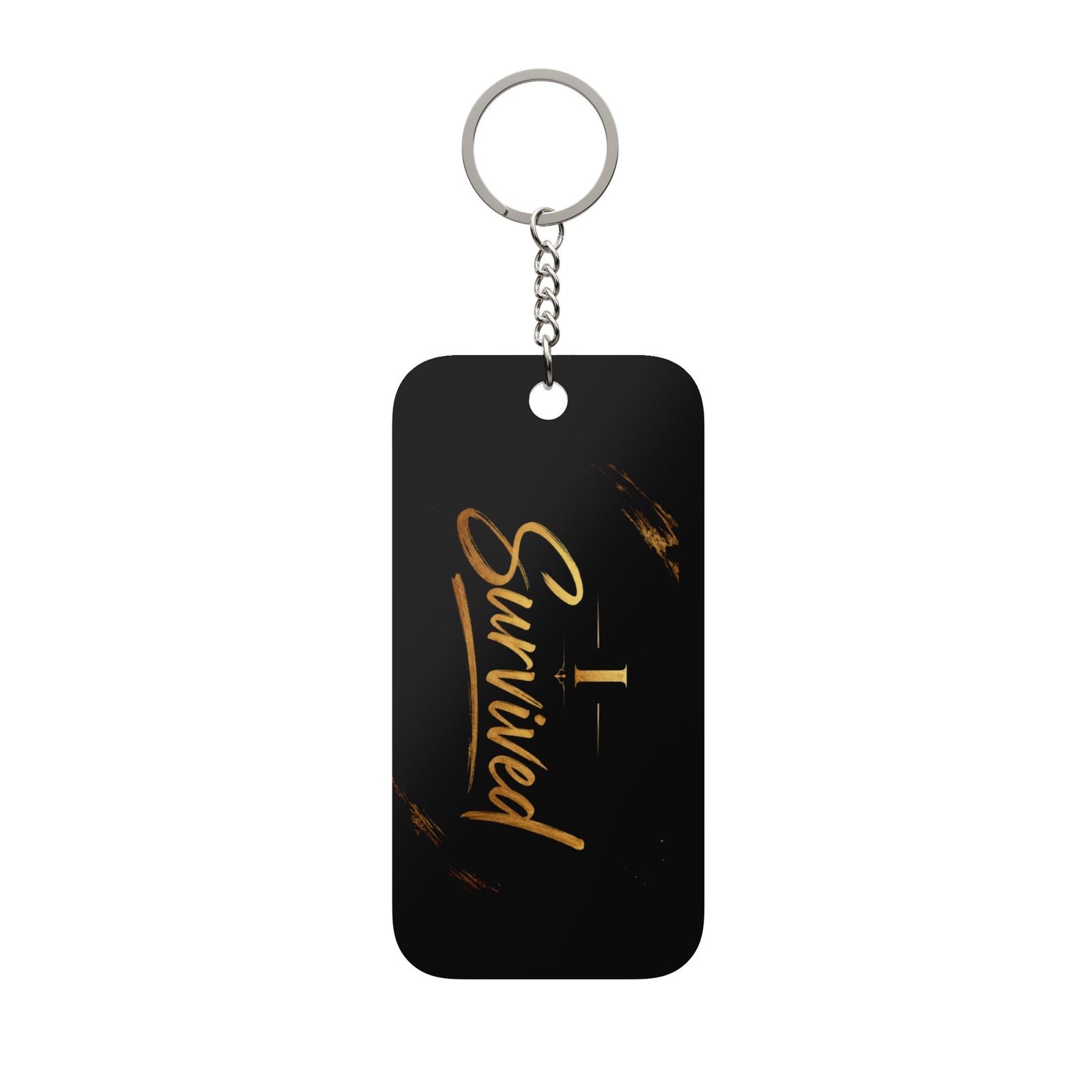 I Survived Keychain Charm — Inspirational Double-Sided Keyring