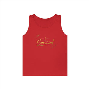 I Survived Tank Top — Inspirational Recovery White Tank