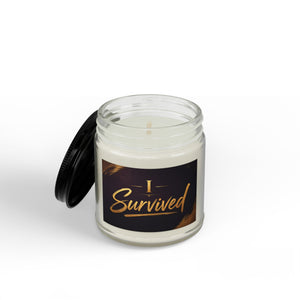 I Survived Scented Soy Candle — Amber Jar Candle with Black Lid (4oz & 9oz)