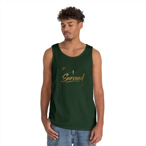 I Survived Tank Top — Inspirational Recovery White Tank