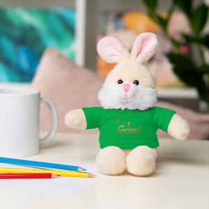 Survived Teddy Bear Plush with 'Survived' Tee — Comfort Gift for Recovery & Support