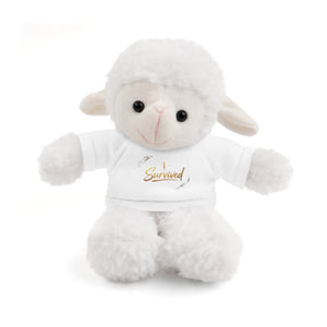Survived Teddy Bear Plush with 'Survived' Tee — Comfort Gift for Recovery & Support