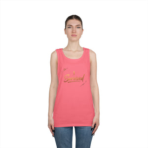 I Survived Tank Top — Inspirational Recovery White Tank