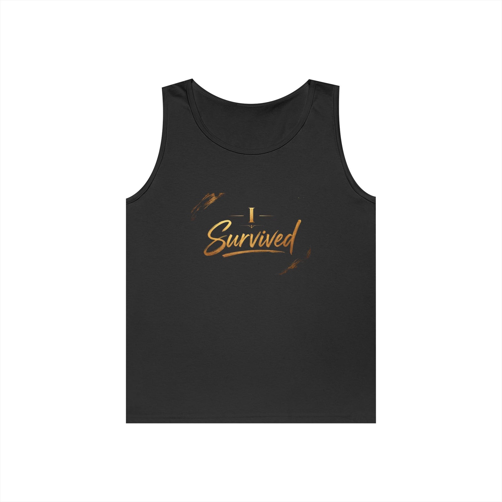 I Survived Tank Top — Inspirational Recovery White Tank