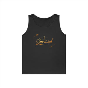 I Survived Tank Top — Inspirational Recovery White Tank