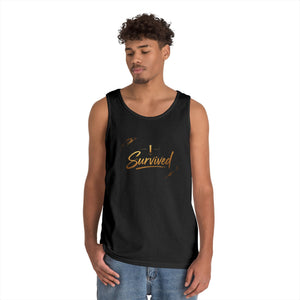I Survived Tank Top — Inspirational Recovery White Tank