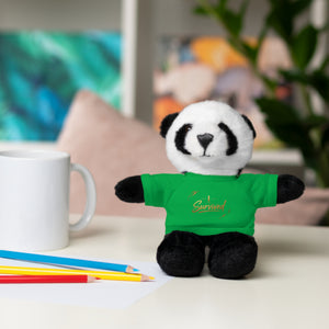 Survived Teddy Bear Plush with 'Survived' Tee — Comfort Gift for Recovery & Support