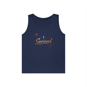 I Survived Tank Top — Inspirational Recovery White Tank