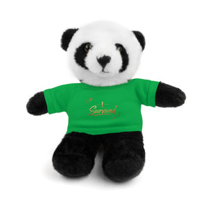 Survived Teddy Bear Plush with 'Survived' Tee — Comfort Gift for Recovery & Support
