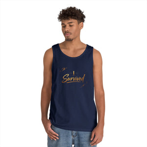 I Survived Tank Top — Inspirational Recovery White Tank