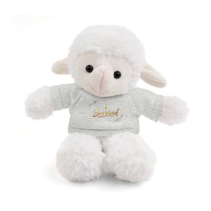 Survived Teddy Bear Plush with 'Survived' Tee — Comfort Gift for Recovery & Support