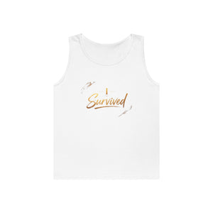 I Survived Tank Top — Inspirational Recovery White Tank