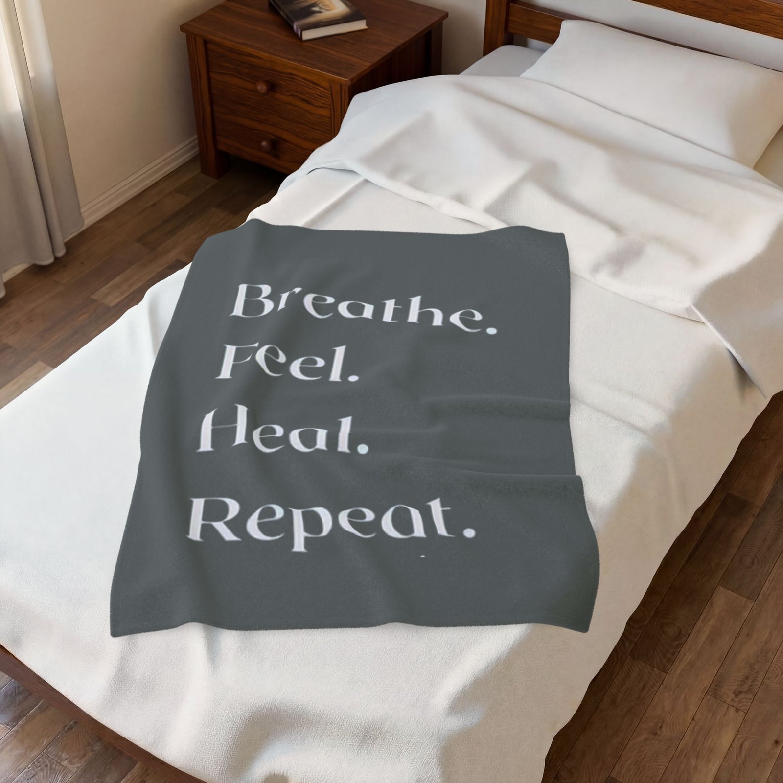 I Survived Velveteen Plush Blanket — Inspirational Cozy Throw for Survivors